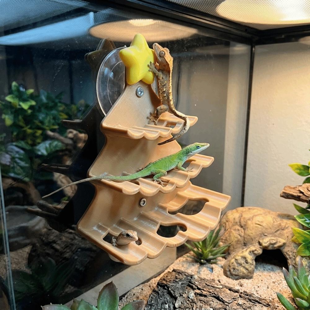 Simulation Leaves Reptile Christmas Tree Climbing Frame Snake Climbing Rest Stand  Gecko Habitat