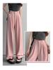 2026 Spring/Summer Women's High-Waist Wide-Leg Drape Pants - Loose, Casual, Floor-Length Straight-Leg Suit Pants