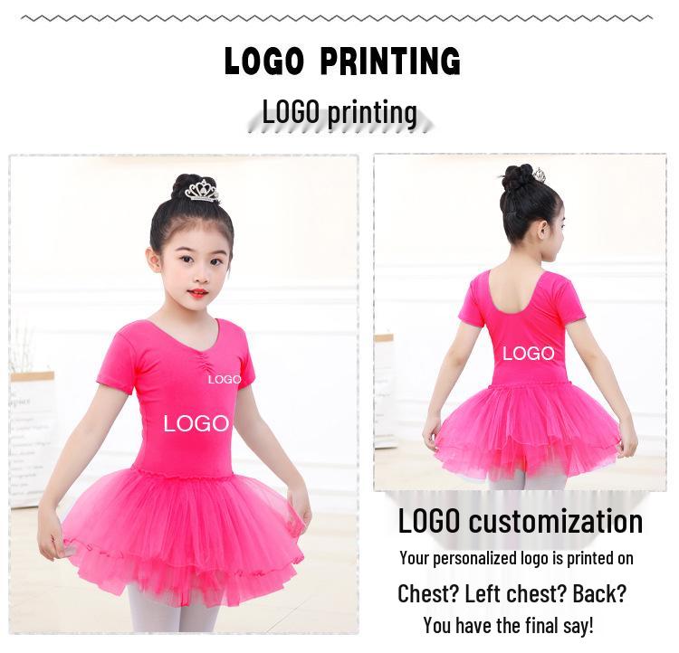 Wucaiyue Cotton Dance Outfit: Ballet Tulle Skirt Leotard for Girls & Women - Latin & Chinese Folk Performance Costume
