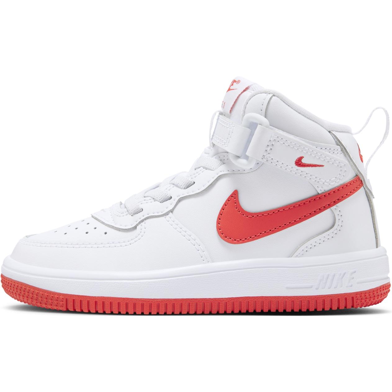 

New Nike Cushioning, Wear Resistant High Top Kids Lifestyle Shoes White Red Kids FJ1917-106 25