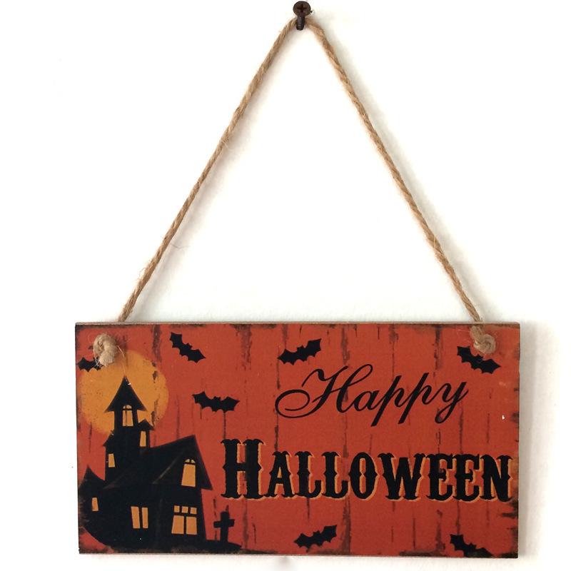 Hot Selling Friendship Wooden Halloween Pendant