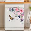 PVC Easy Self-adhesive Delicate Set Decorative Sticker Use Toilet Flower Portable Wall Fridge Decal for Daily Use MIT