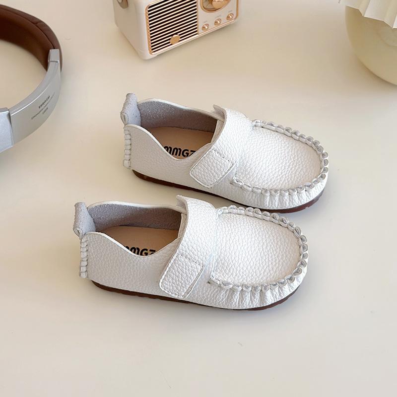 Fashion Versatile Girls Shoes Spring New British Style Kid Leather Shoe Soft Soled Boy Shoes Comfort Non Slip Girls' Casual Shoe