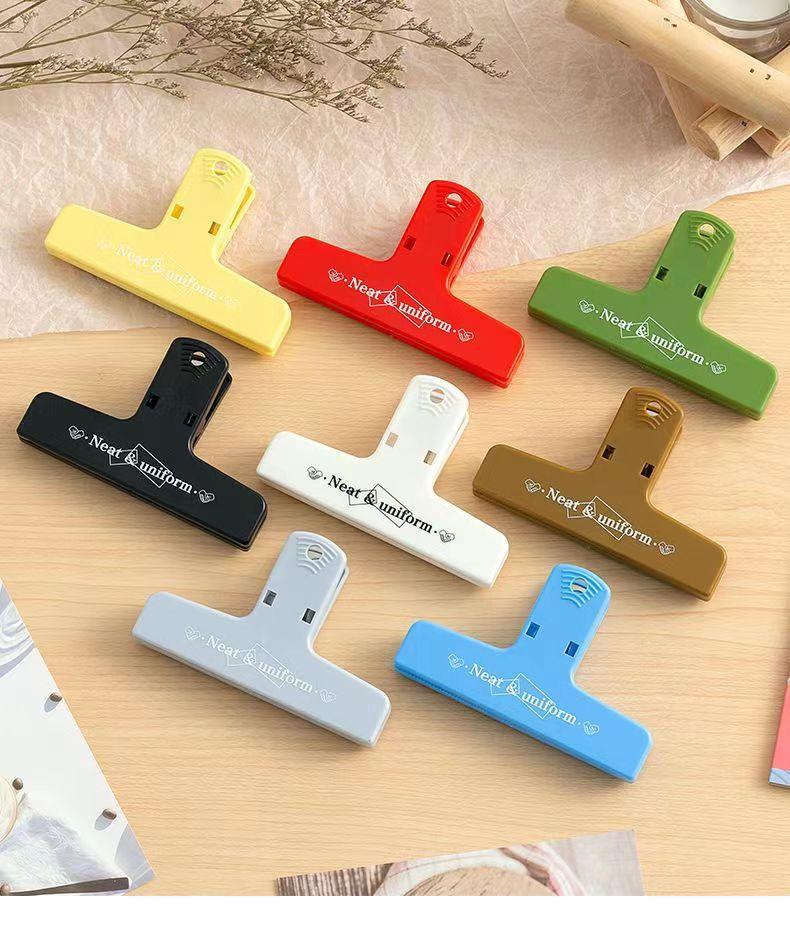 1pc Magnetic Clip Scrapbooking File Organizer Document Keeper Retro Plastic Pocket Bill Magnet Clip Office Stationery Supplies