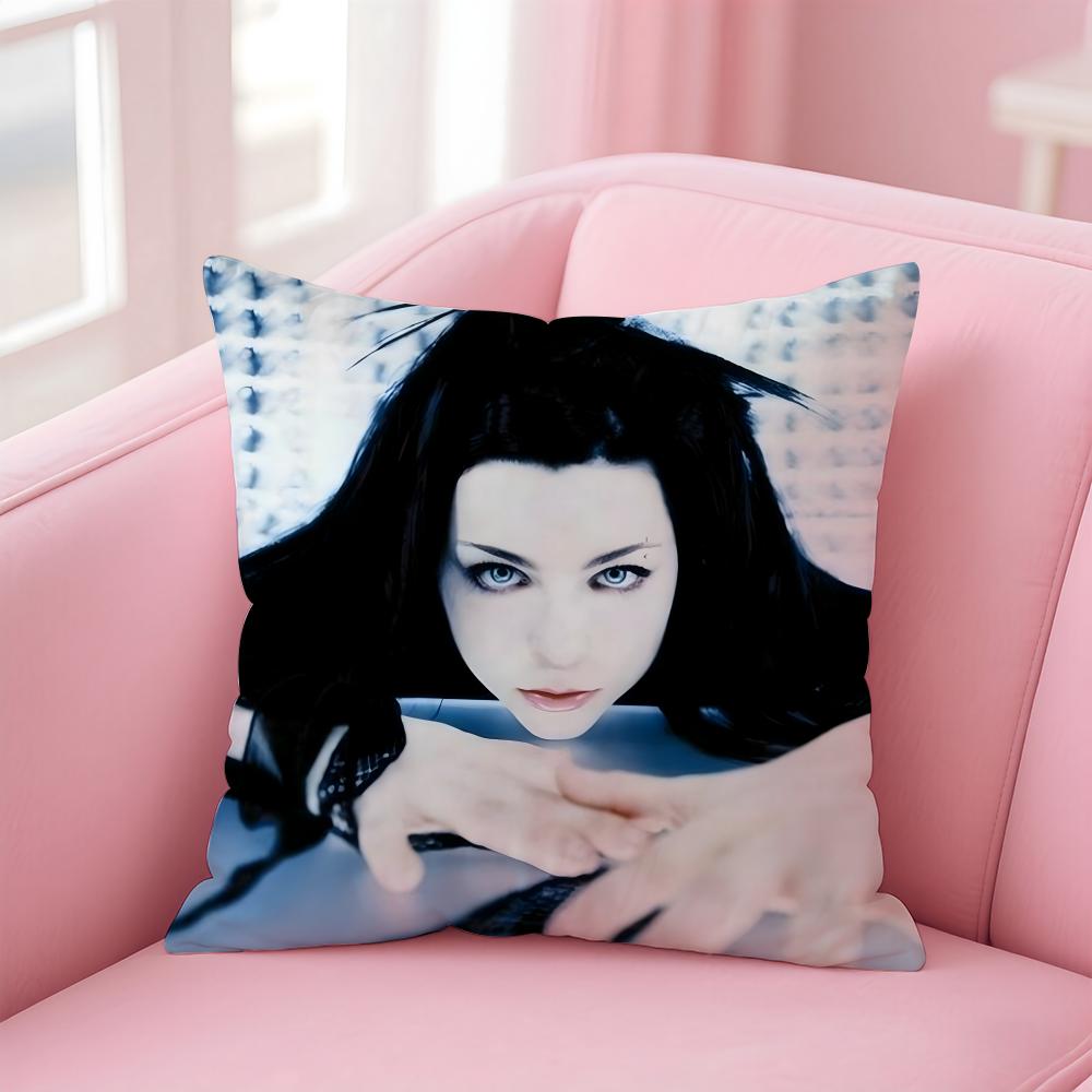 American Sexy Singer Evanescence AAmy Lee Cushion Cover Pillow Case Soft Skin Friendly Fabric Concealed Zipper
