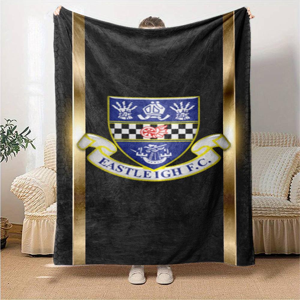 Eastleigh Fc Print Flannel Blanket High Quality Warm Comfortable Cover for All Seasons Perfect for Gifts Home Decor