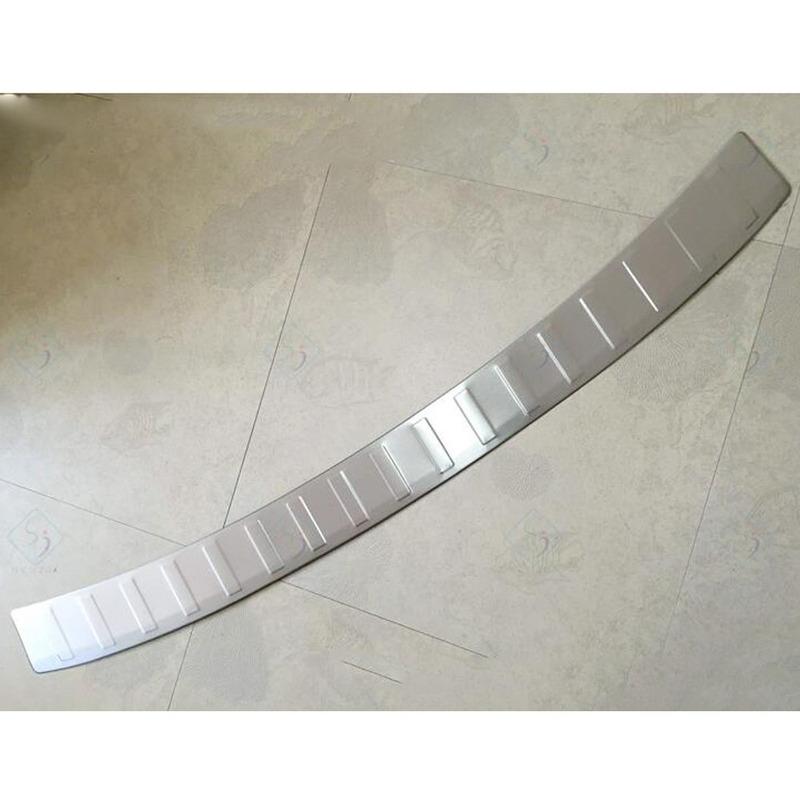 For Subaru Forester 2013 2014 2015 2016 2017 2018 External Rear Bumper Trunk Trim Car Cover Stainless Steel Plate Pedal Stick