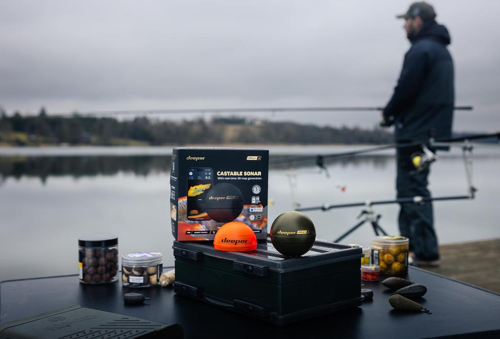 Deeper 3 Wireless Smart Fish Finder with 3D Depth CHIRP Fast Up To 15 Hours of Battery Triple Japanese 2025 Model CHIRP+ Mapping, Built-in GPS,