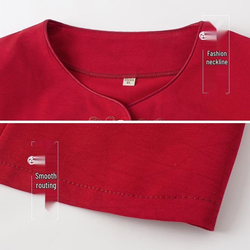 Yuzhaolin Women's New Chinese Style Embroidered Shirt