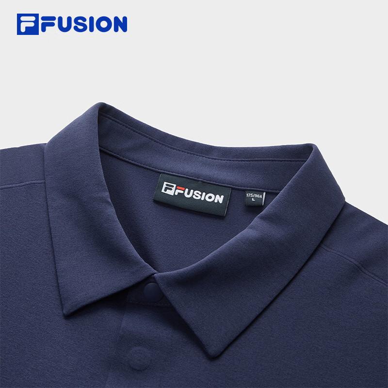 FILA FUSION Men's Knit Short Sleeve Polo Shirt