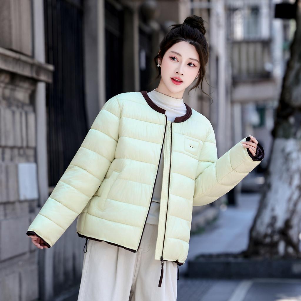 Sleeves Removable Cotton-padded Clothes Women's Medium and Long Winter Clothes New Warm Cotton-padded Clothes Show Thin Big Pockets Cotton-padded Jac