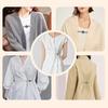 Clipe de Suéter Leve Resistente à Ferrugem Cincha de Cinto Liga Clip Fixo para Camisas Jaquetas Cardigans Lenços
