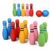 Colorful Bowling 10 Bottles + 2 Color Balls Parent-child Interactive Toys