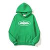 American Streetwear Devil Island Print Fleece Hoodie Loose Casual Sweatshirt Youth