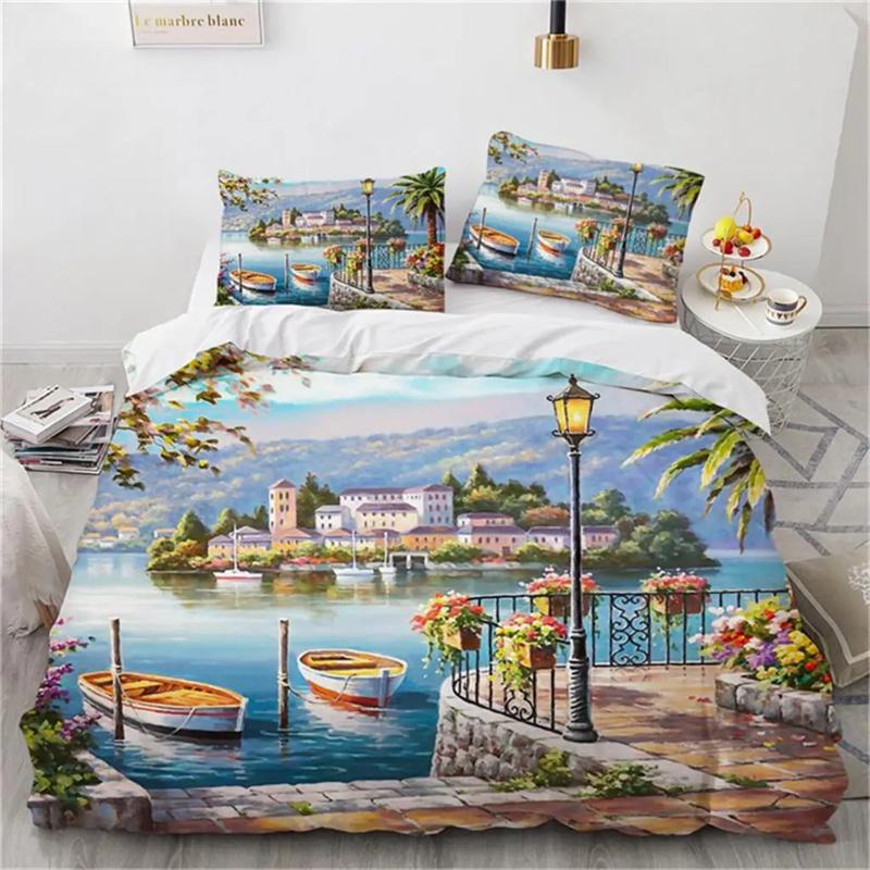 Van Gogh Duvet Cover Oil Painting Style Starry Sky Night Bedding Set Microfiber Comforter Cover Gifts For Girls Boys Teen Decor