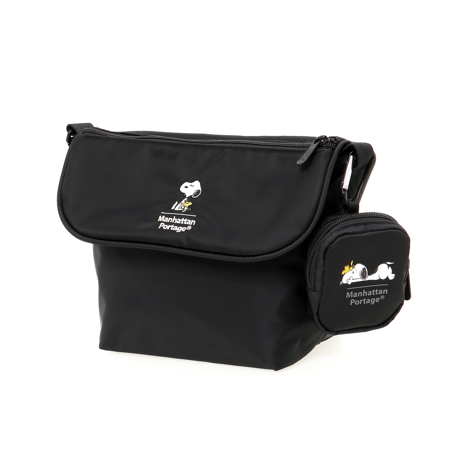 

Genuine Messenger Bag MP1603FZPPEANUTSFW24 Nylon Messenger Bag FZP PEANUTS FW2024 Black [Manhattan Portage] [Official]