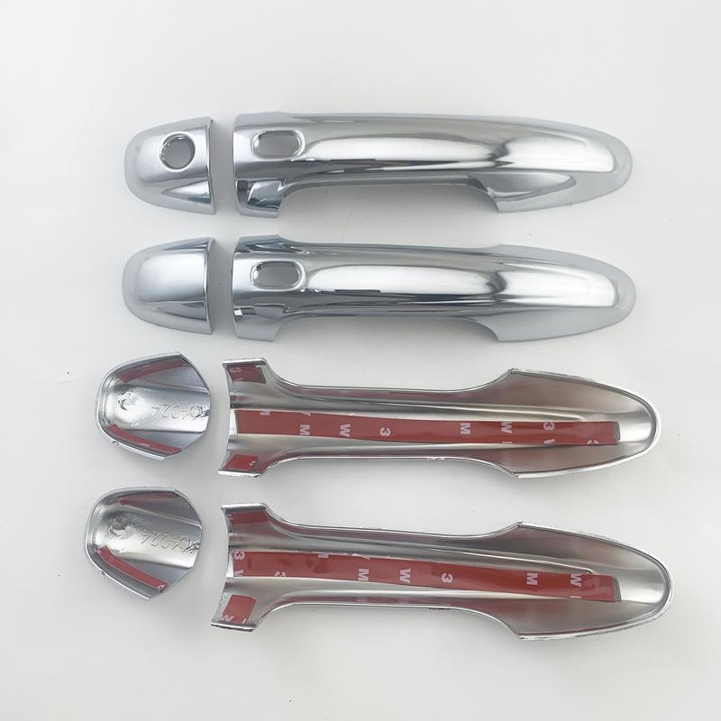 ABS Chrome Car Accessory 2016 2018    For Toyota Hilux Revo Fortuner Innova Door Handle Bowl Covers Trim Paste Style