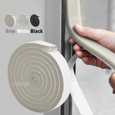 Wearable 4M Foam Self-adhesive Door Window Sealing Strip Sliding Dustproof Sponge Strip Home Soundproof Insulation Sealing Tape