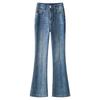 Women's 2025 Retro High-Waisted Blue Micro-Flare Jeans
