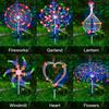 2026 New Solar Garden Firework Lights, Solar Outdoor Lamp Decoration Solar Garden Firework Lamp Courtyard Lamp