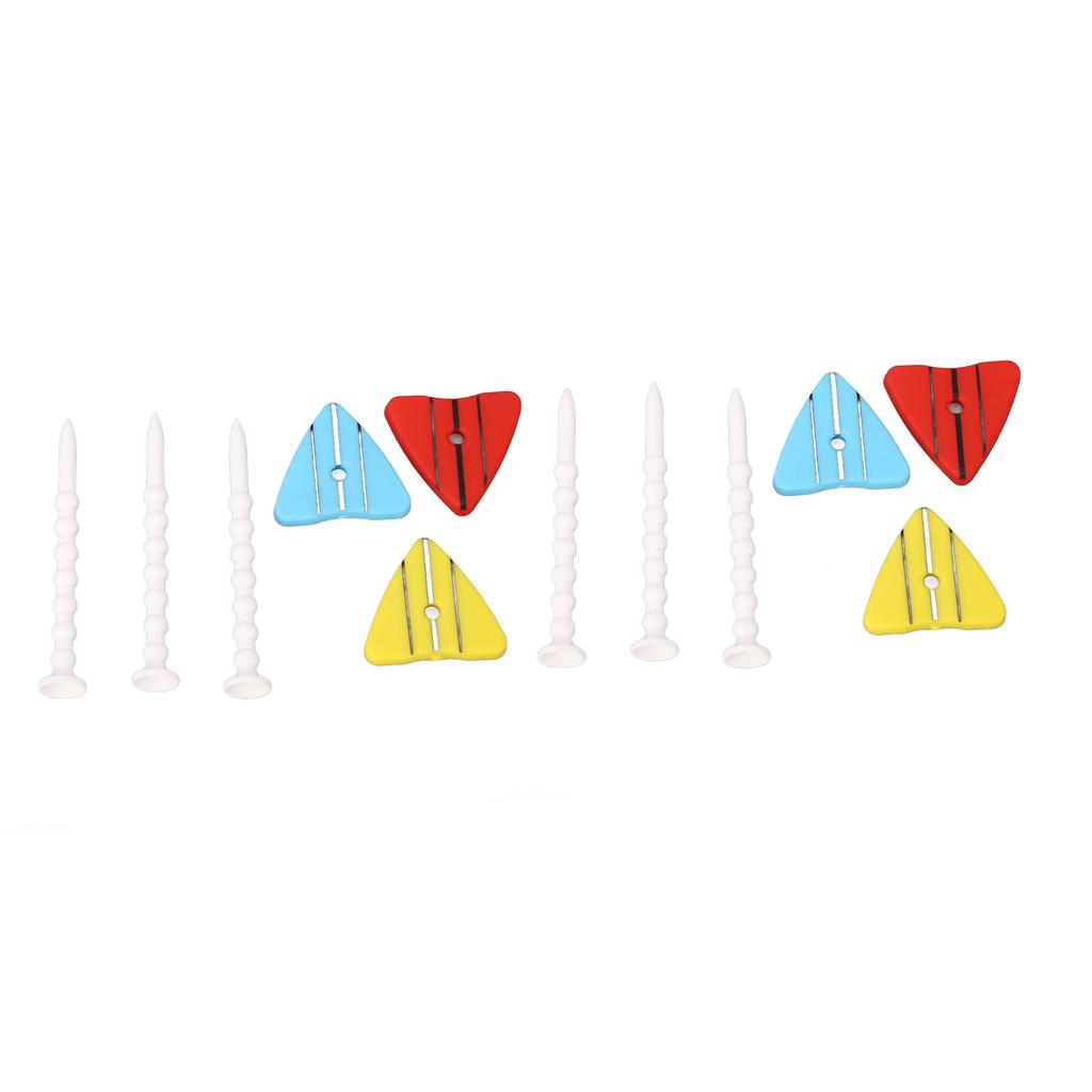 2 Set Golf Tees Adjustable Unbreakable ABS Plastic On Course Training Accessories