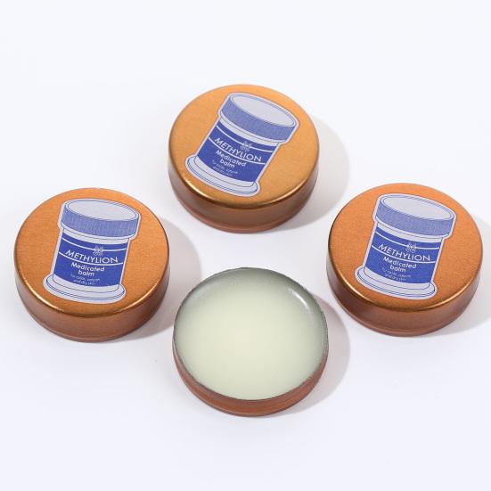 6Pcs 3/4G Herbal Menthol Cooling Balm Headaches Migraines Muscle Pain Bite Itching Fatigue Relief Calming Natural Summer Traveling Portable Cooling