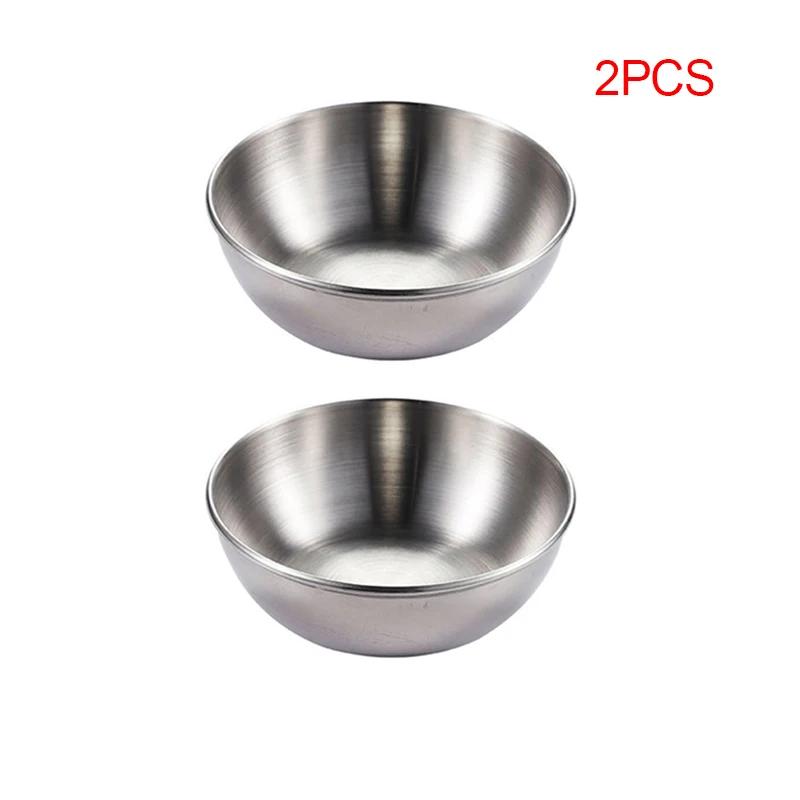 Stainless Steel Golden Sauce Dishes Appetizer Seasoning Serving Dishes Sets Tray Spice Plates Kitchen Tableware