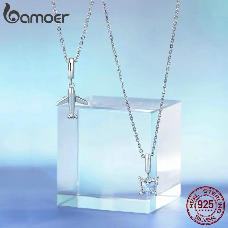 Brelocuri cu fluturi BAMOER pentru brățări, mini brelocuri suspendate din argint 925 pentru brățări și coliere, bijuterii, cadouri
