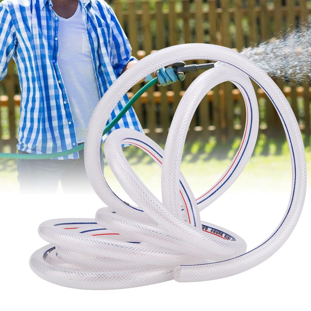 8/12mm PVC Verstärkter Flexibler Geflechtschlauch Klarer Schlauch für Gartenbewässerung