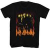 Def Leppard On Fire Black Adult T-Shirt