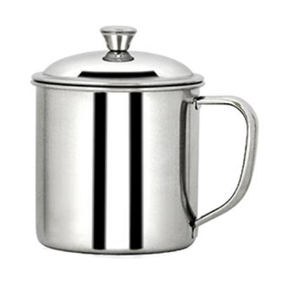 Cup Portable 304 Extra Thick Stainless Steel with Lid Drink Mug for Home Commercial Use