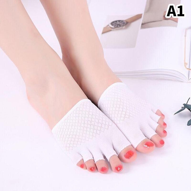 

Летние носки Half Palm Five Fingers Socks с невидимым тонким каблуком спереди с открытым носком женские неглубокие сандалии носки с раздвоенным носком