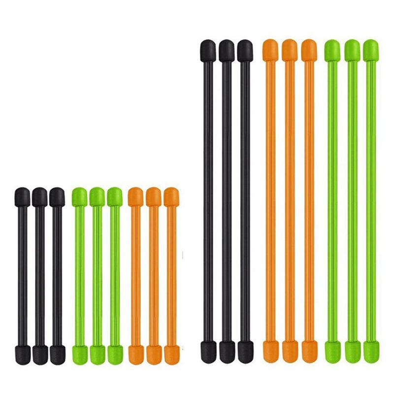 5 Stück Silikon-Kabelbinder, Silikon-Drehverschlüsse mit Stahlkern, Wiederverwendbare Gummi-Drehverschlüsse, Kabelbinder zur Organisation
