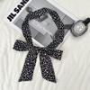 Retro fashionable polka dot long silk scarf women's spring and autumn y2k hot girl fashion versatile decorative scarf thin streamer