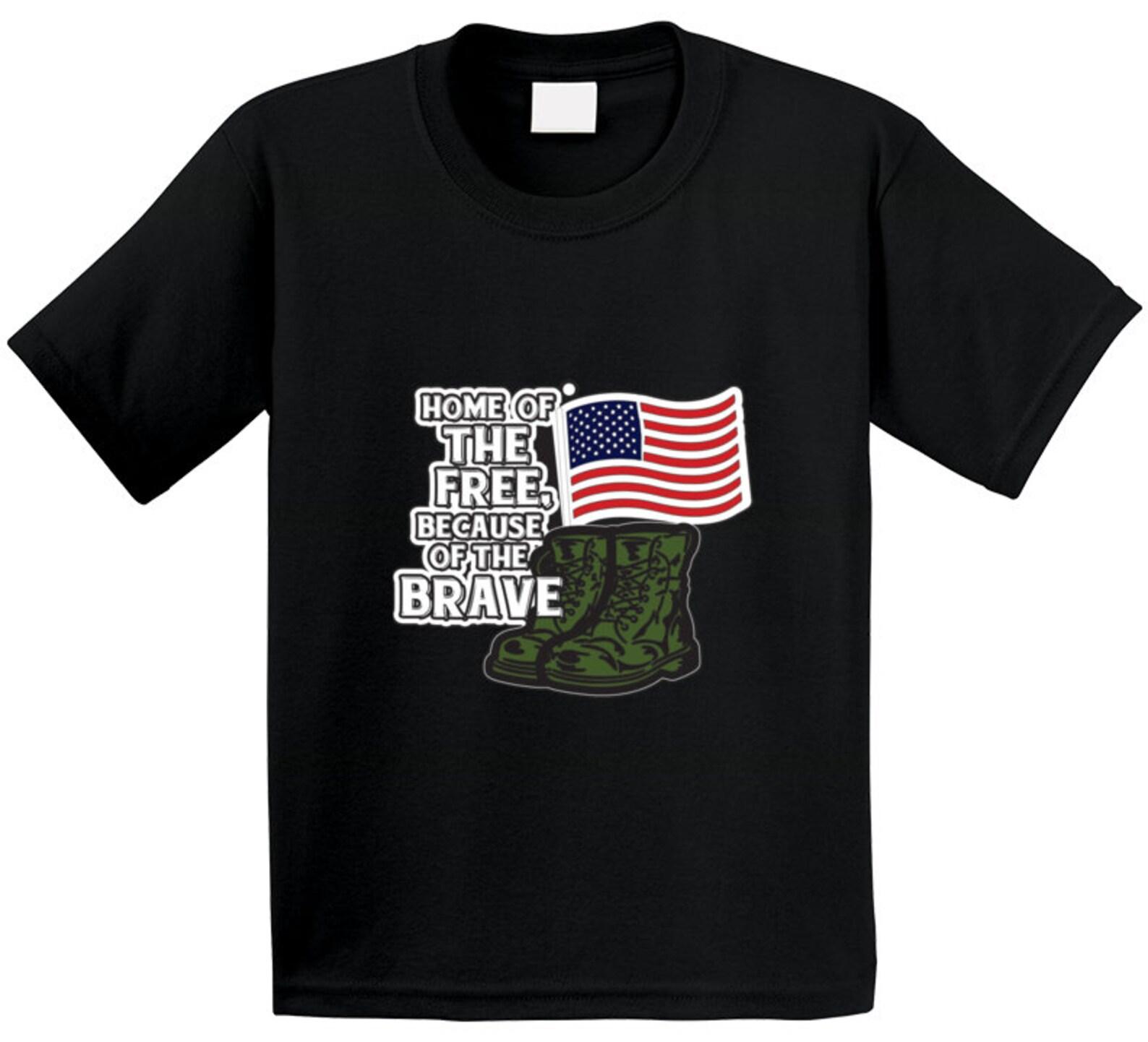 Home Of The Brave T Shirt Youth 4XL