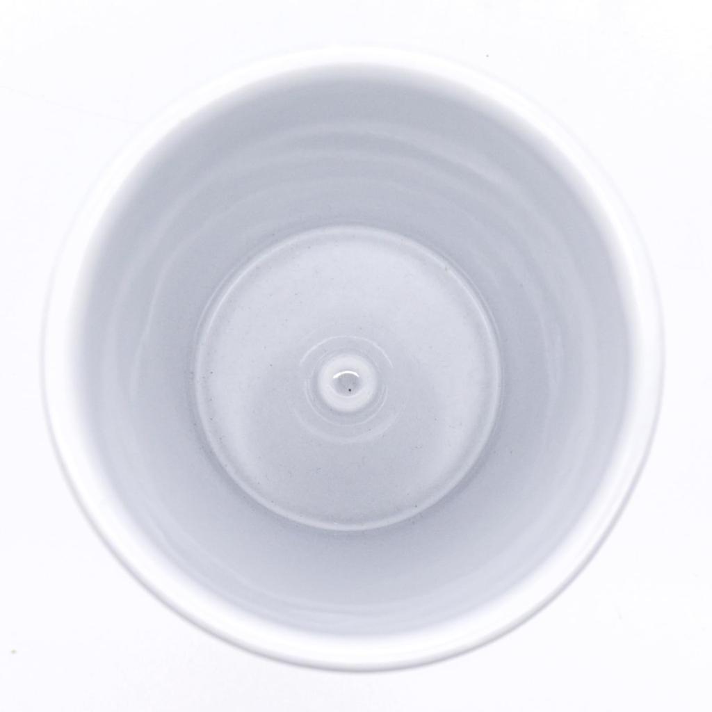 Utsuwa Roan Mino Ware by Marushin Seito, Ceramic Wine Cup, Approx. 150ml, Approx. 12cm Tall, Depre Chouette, White, Made in Japan, 459-0001