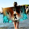 U-Undertale Anime Microfiber Blanket Quick Drying Beach Towels Oversized Printing Super Absorbent Pool Towel Blanket