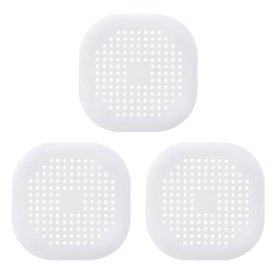 3/5/10Pcs Floor Drain Mat Easy Installation Effective Residue Filter Anti-clog Shower Drain Cover Leak-proof Drain Strainer