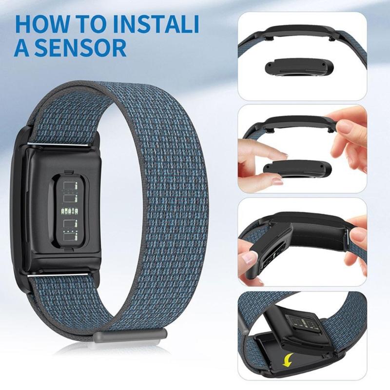 Adjustable Hook Buckle Design Straps for Selected Fitness Trackers Breathable Fabric Comfort Fit in Multiple Color