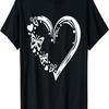 Heart Motif T-shirt, Cute Hoodie Print, Heart Butterfly T-Shirt