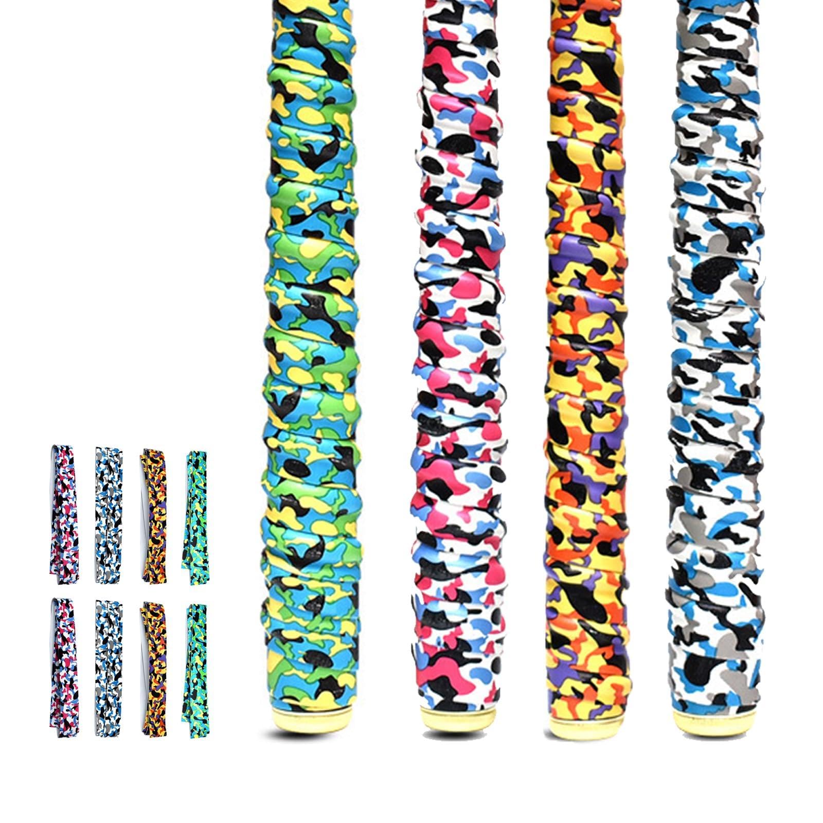 

RICISUNG Grip Tape Tennis Grip Wet Tape for Tennis Shock Sweat for Fishing and Dumbbells (8-Pack) Tape, Badminton, Rackets, Anti-Slip, Absorbing,