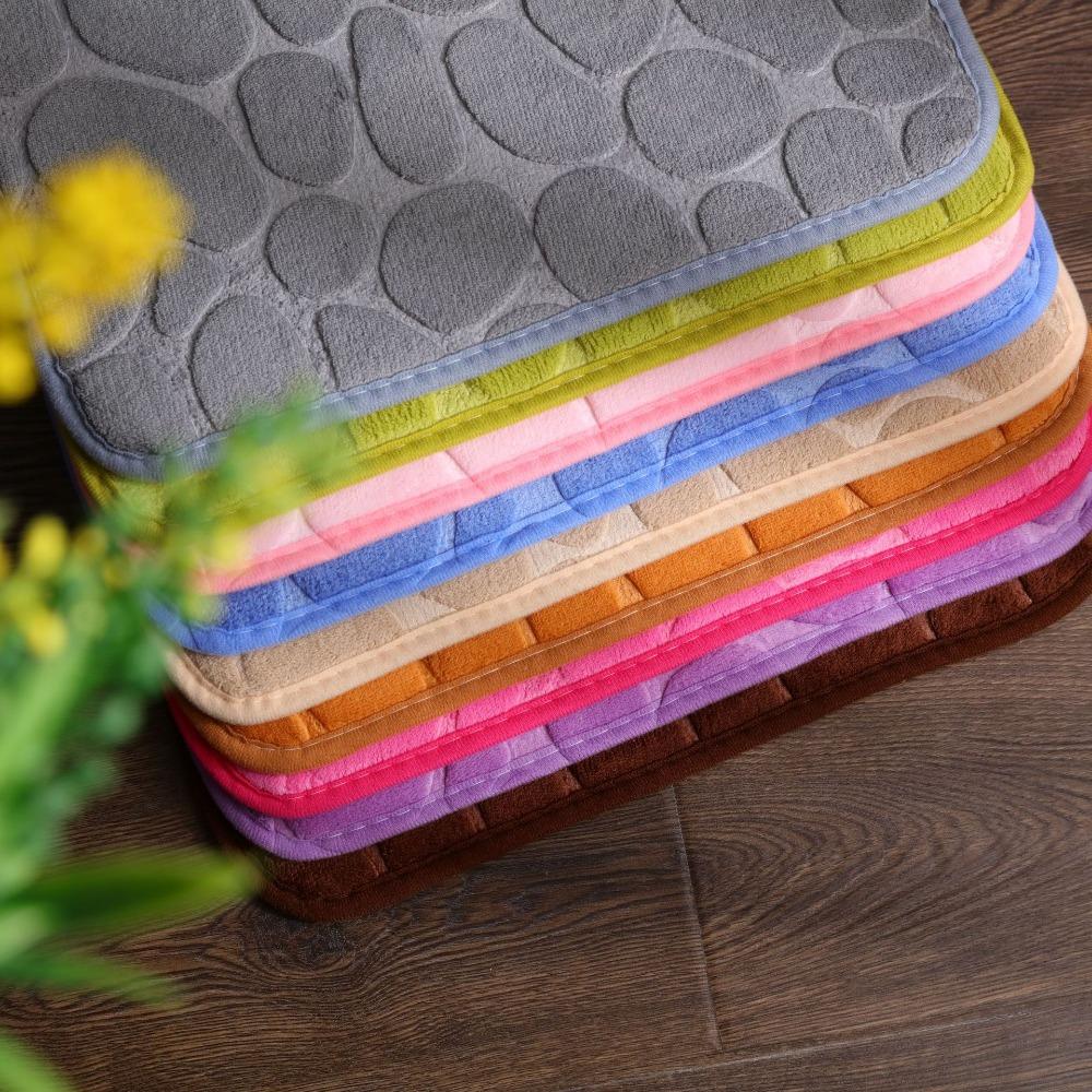 Non-slip Bathroom Bath Mat Non-slip Carpets In Wash Basin Bathtub Side Floor Rug Shower Room Doormat Memory Foam 3D Pad
