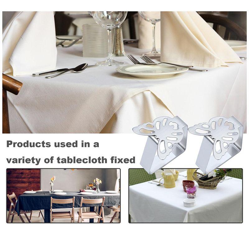 AEE4-Table Cloth Clip Stainless Steel Outdoor Tablecloth Clip Clamp For Fixing Thick And Thin Tablecloth