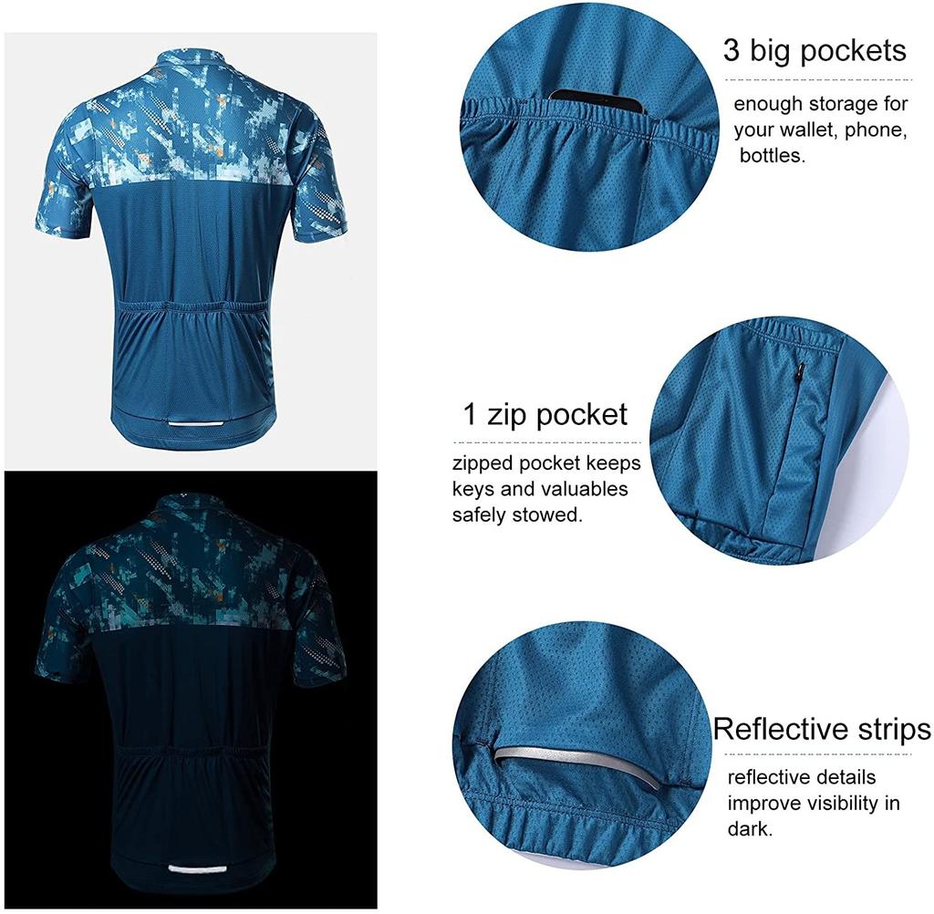 MTB Bike Clothing Sets Anti-UV Cycling Jersey Set Mountain Bicycle Cycling Sportswear Uniforms Man's Road Bike Bib Jersey Suit