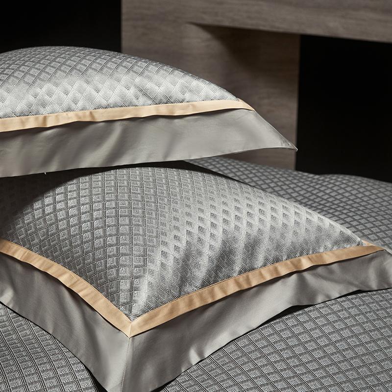 1000TC Egyptian Cotton Satin High Precision Yarn-dyed Jacquard Luxury Bedding Set Duvet Cover Bed Sheet/Fitted Sheet Pillowcases