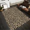 Tappeto con Stampa Leopardo per Arredo Soggiorno in Stile Moderno Elegante Adatto per l'uso come antiscivolo per divani di soggiorno e camera da letto