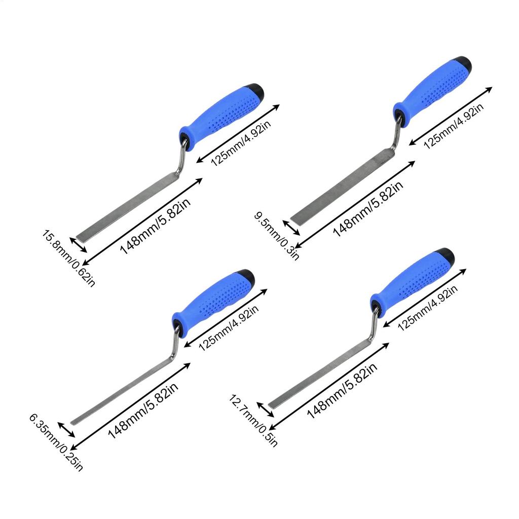 Pointing Trowel 4-Piece Precise Tuck Pointer Cement Trowel Ergonomic Jointer Concrete Pointer For Tuckpointing Wall Repair