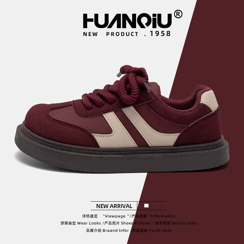 

Глобальные бордовые немецкие кроссовки женские весна 2025 новые высококачественные универсальные легкие кроссовки для сноубординга ZHQ5529 38 бордовый