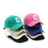 Koreanischer Stil Baseballkappe Mode Retro Großbuchstabe C Gestickt Schirmmütze Outdoor Herren Damen Sonnenschutz Visier Mütze