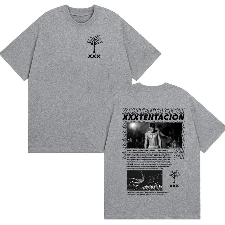 

Hip Hop Short Sleeve Cotton Tshirt Rapper XXXTentacion Album 2026 Graphic T Shirt Unisex Vintage Gothic Loose Clothing Tshirts 4XL